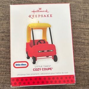 Hallmark Keepsake Red and Yellow Cozy Coupe Ornament